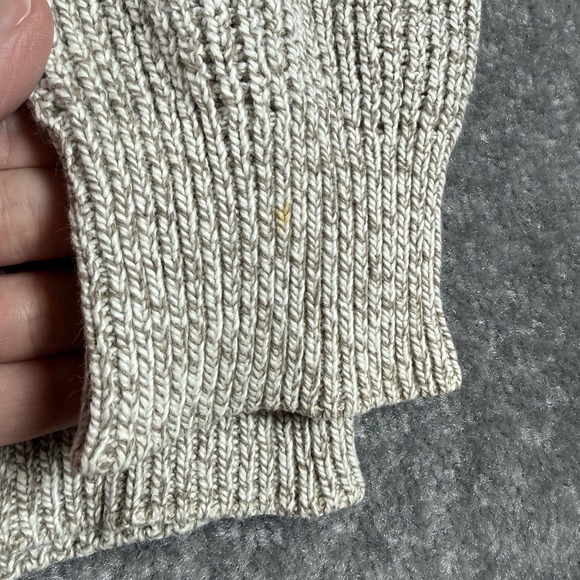 Vintage St Johns Bay Sweater Men's XL Beige Henley Fisherman Knit Coastal USA - Picture 7 of 7